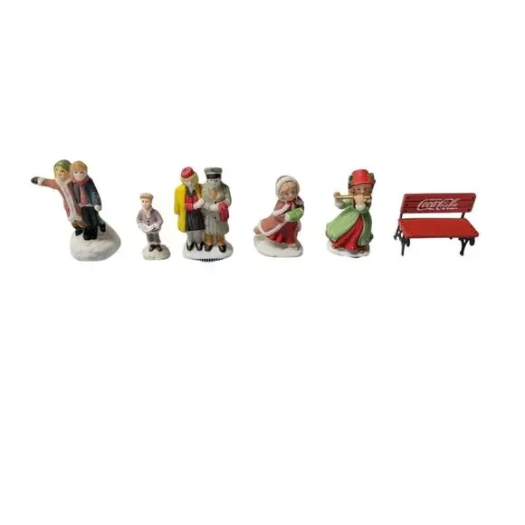 Vintage Coca-Cola Miniature Christmas Figurines – Collectible Coke Memorabilia - Picture 2 of 9
